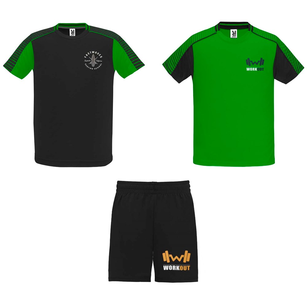 Juve Sport-Set Unisex farngrün, schwarz