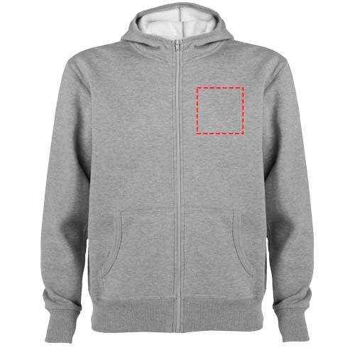 Montblanc Kapuzensweatjacke Unisex Marl Grey