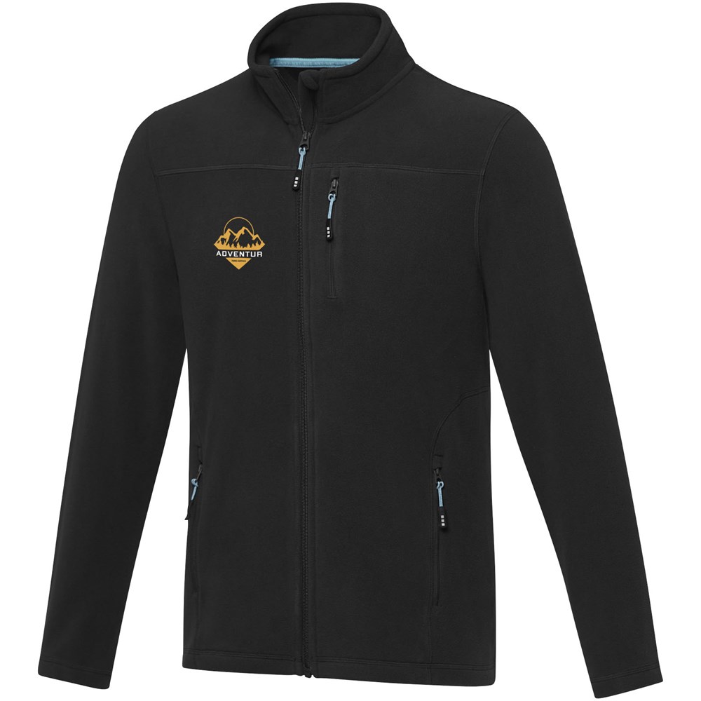 Amber GRS recycelte Fleecejacke für Herren schwarz