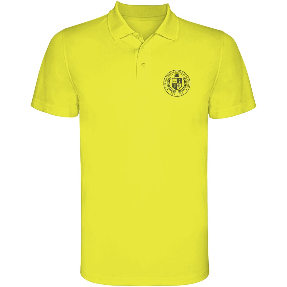 Monzha Sport Poloshirt für Herren Fluor Yellow