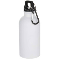 Oregon 400 ml matte RCS-zertifizierte einwandige Trinkflasche aus recyceltem Edelstahl mit Karabinerhaken