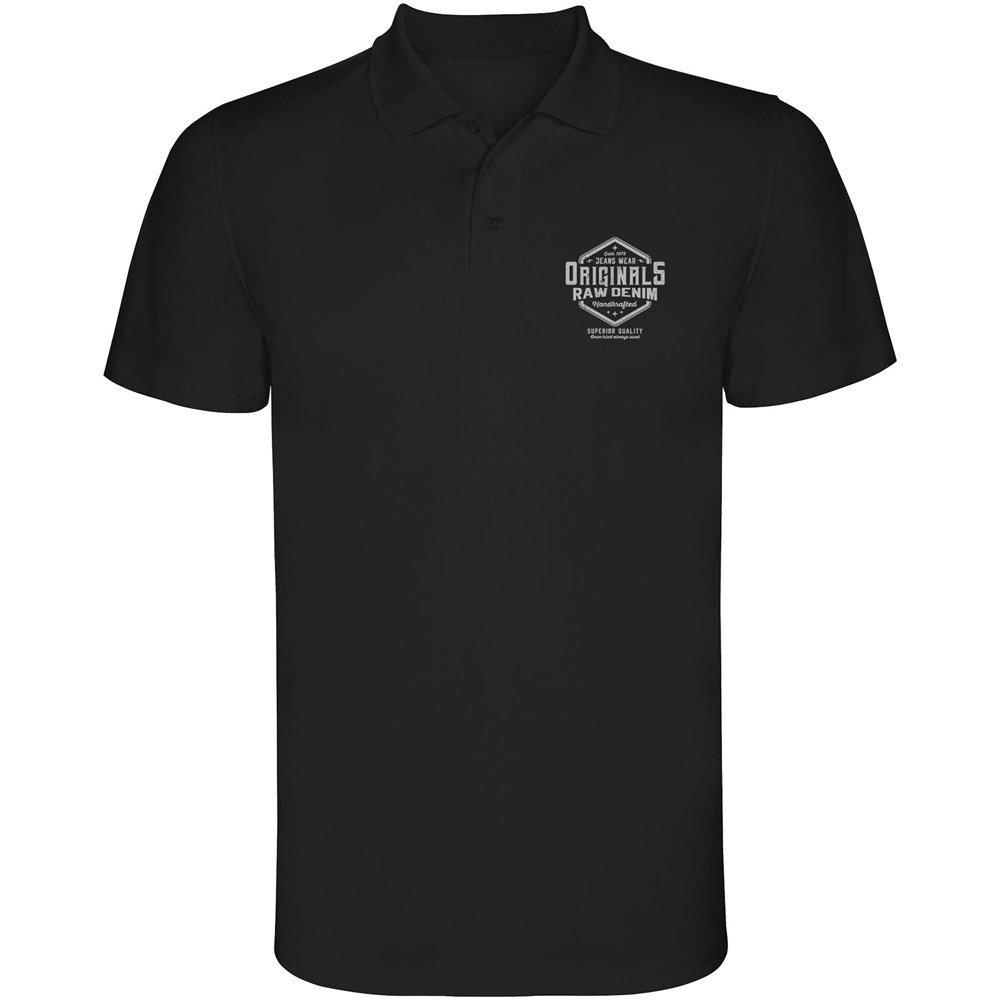 Monzha Sport Poloshirt für Herren schwarz