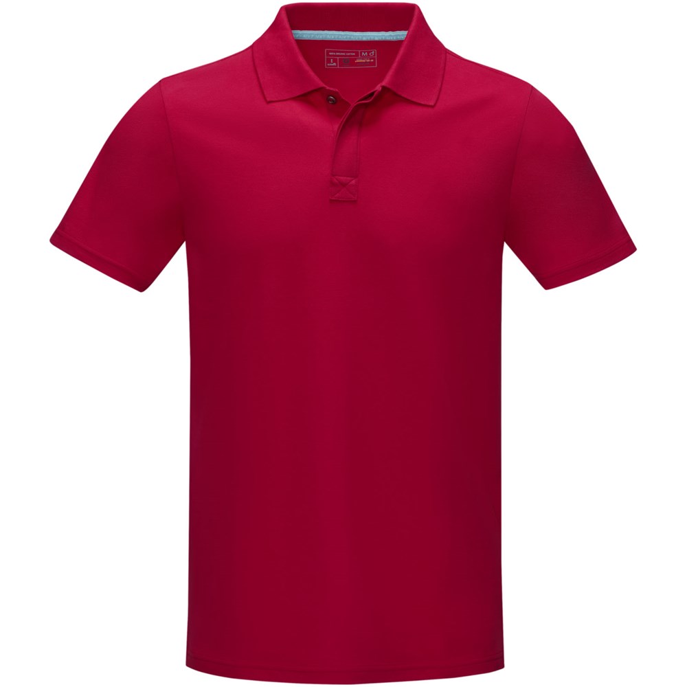 Graphite Poloshirt aus Bio-Baumwolle für Herren rot
