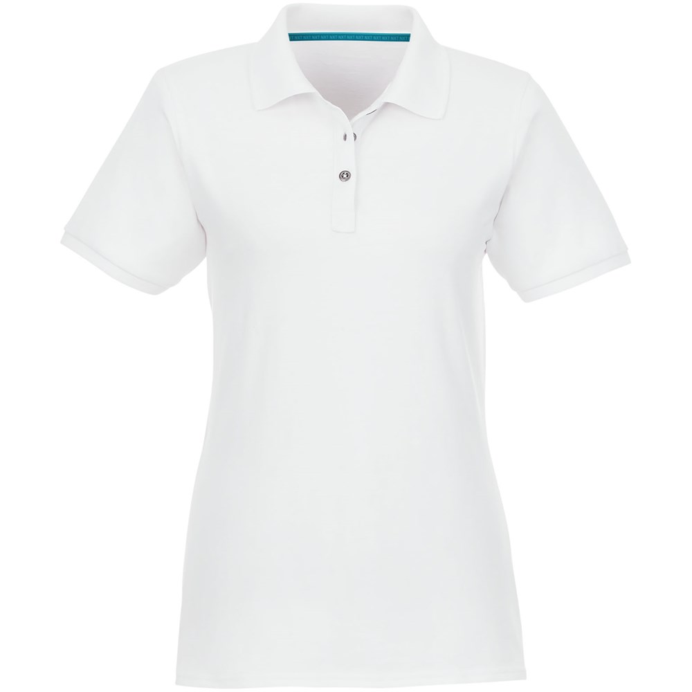 Beryl Poloshirt aus Bio-Recyclingmaterial für Damen weiss