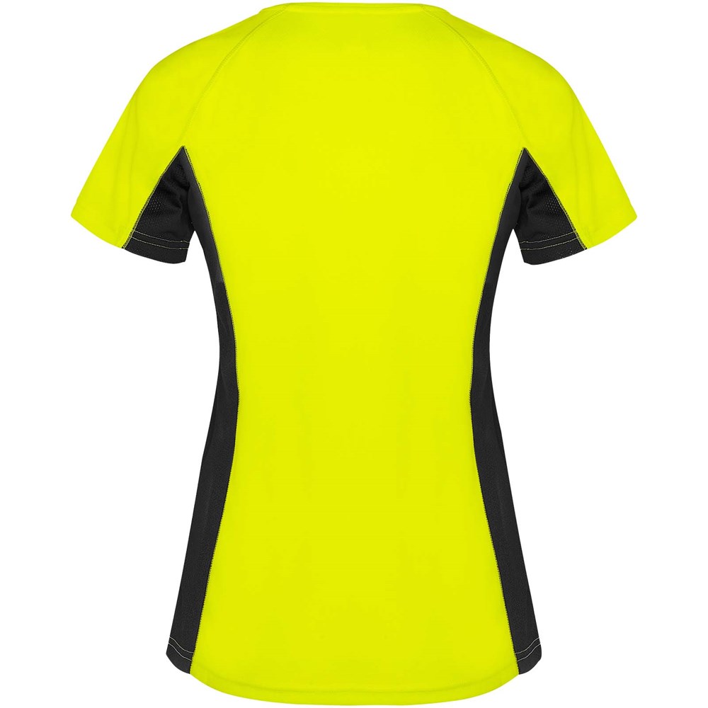 Shanghai Sport T-Shirt für Damen Fluor Yellow, schwarz
