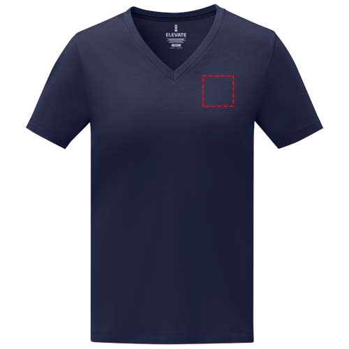 Somoto T-Shirt mit V-Ausschnitt für Damen navy