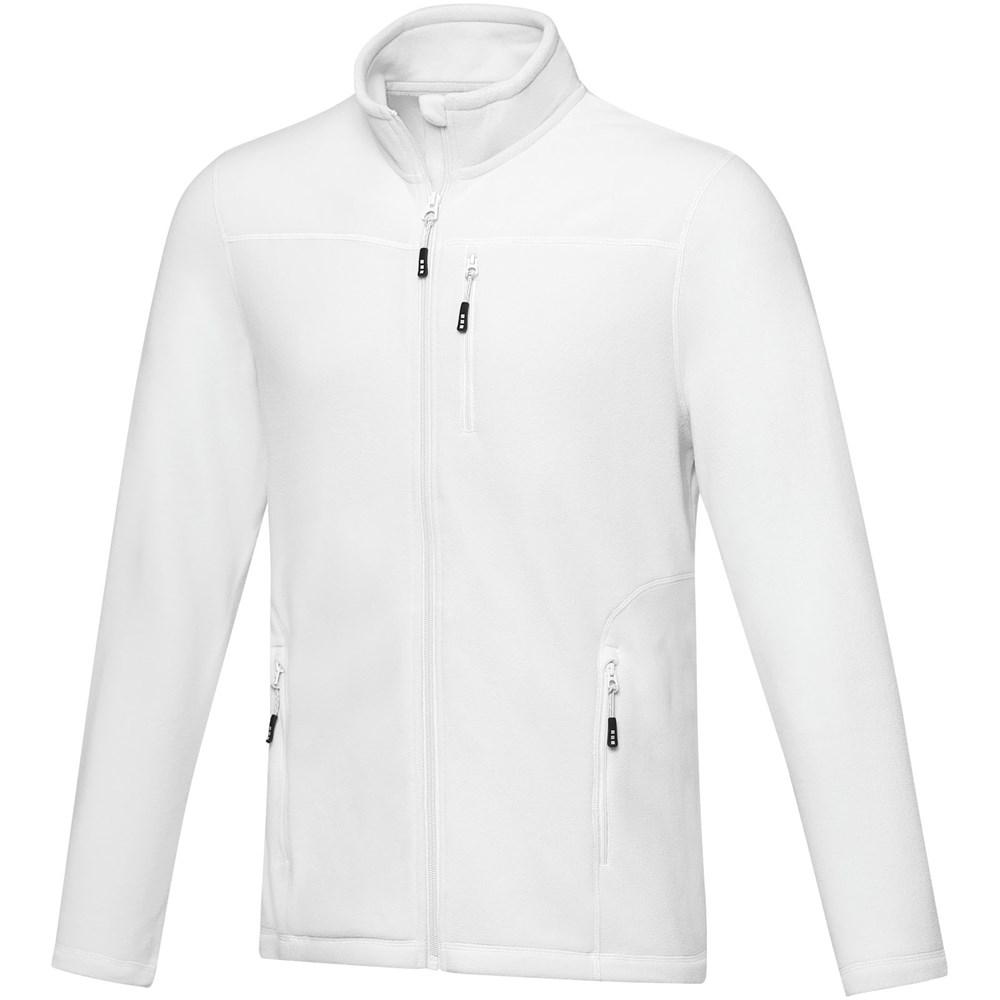 Amber GRS recycelte Fleecejacke für Herren weiss