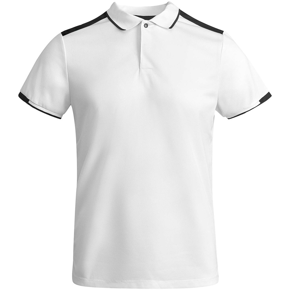Tamil Sport Poloshirt für Herren weiss, schwarz