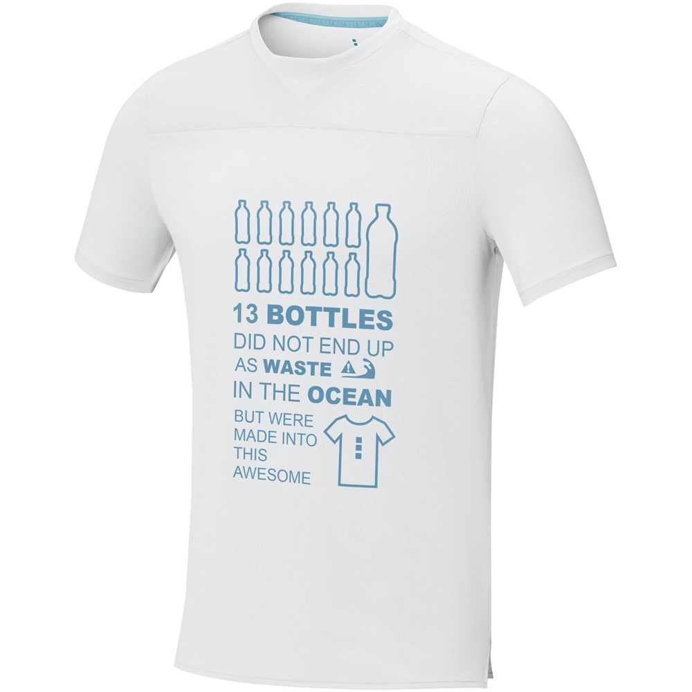 Borax Cool Fit T-Shirt aus recyceltem GRS Material für Herren weiss