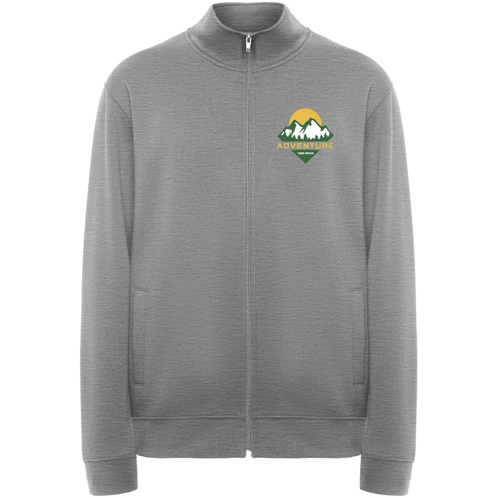 Ulan Sweatjacke Unisex Marl Grey