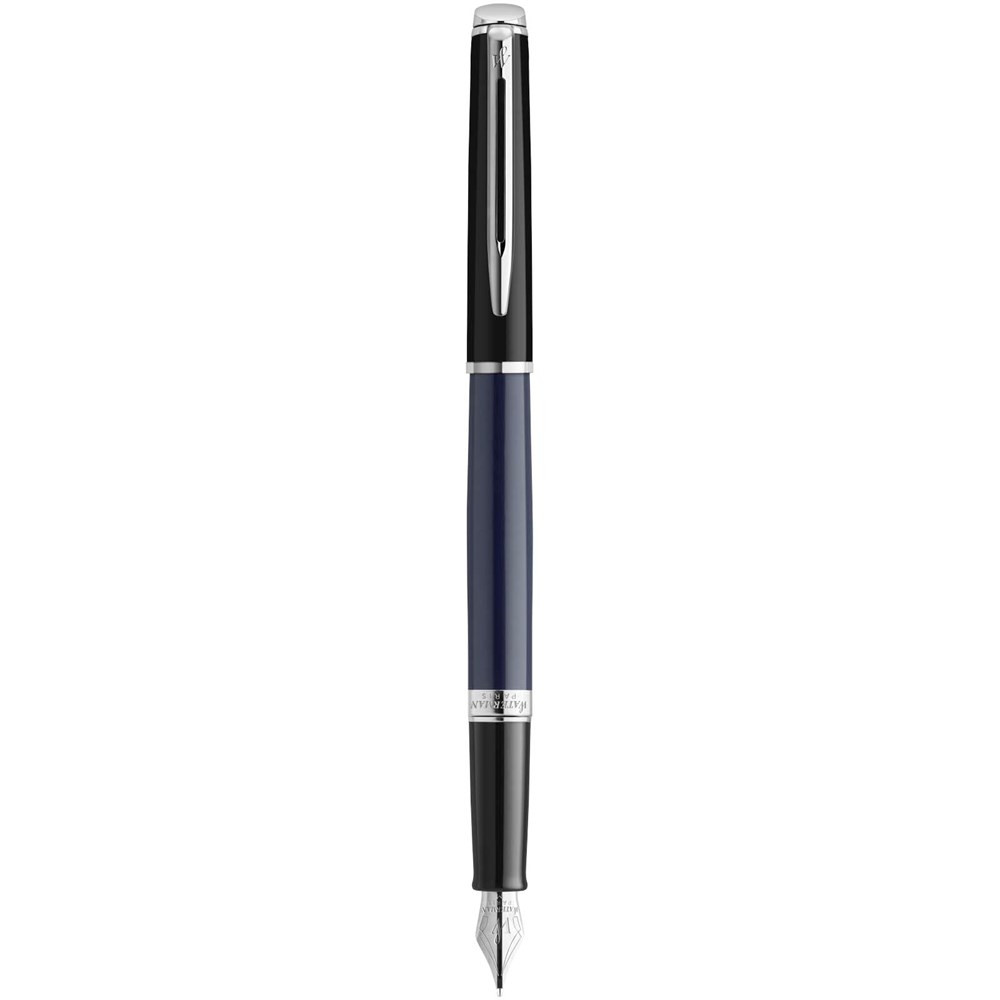 Waterman Hemisphere Color-Block Füllfederhalter mit Palladiumbeschichtung (blaue Mine)