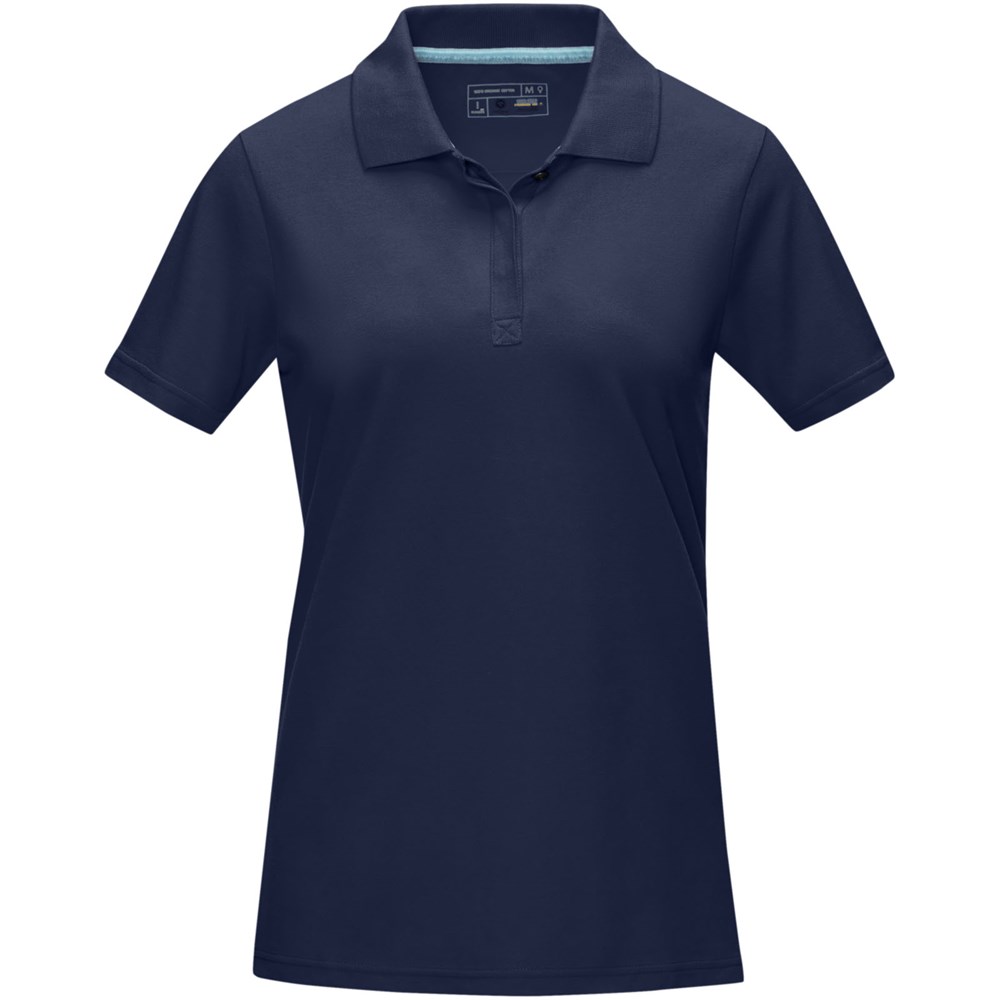 Graphite Poloshirt aus Bio-Baumwolle für Damen navy