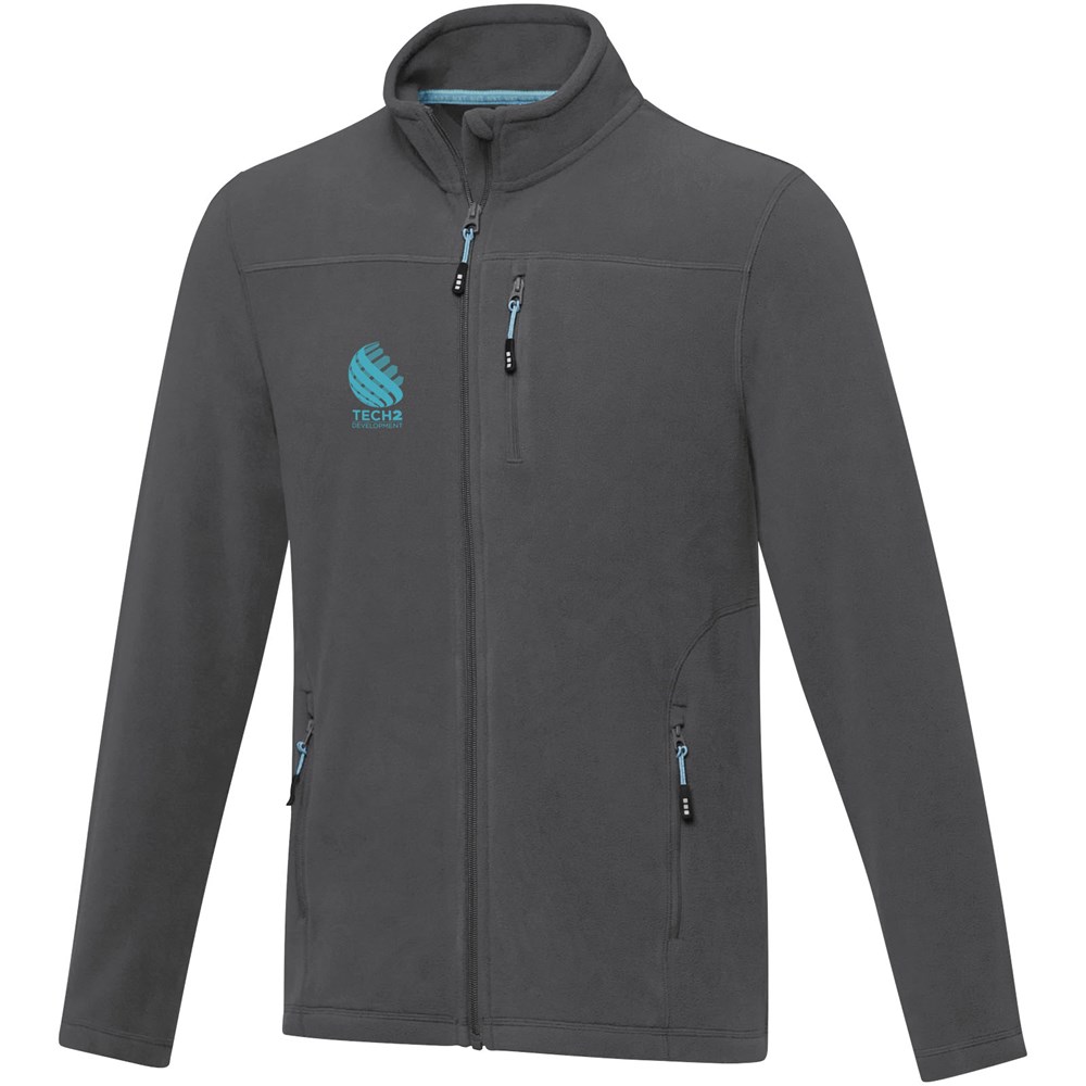 Amber GRS recycelte Fleecejacke für Herren storm grey