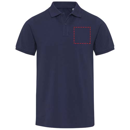 Beryl 220 g/m² Kurzärmeliges Poloshirt Bio-Recyclingmaterial (OCS), unisex navy