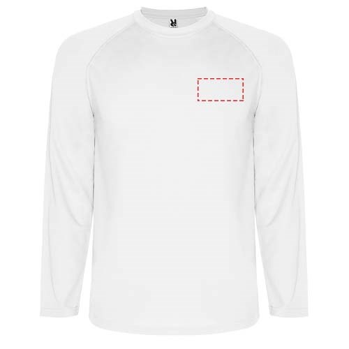 Montecarlo Langarm-Sport-Shirt für Kinder weiss