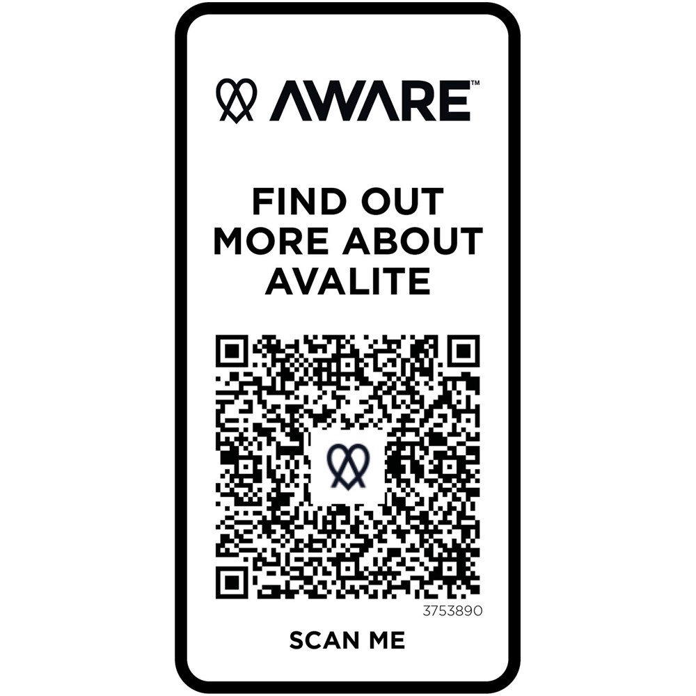 Avalite Aware™ T-Shirt aus recyceltem Material Unisex schwarz
