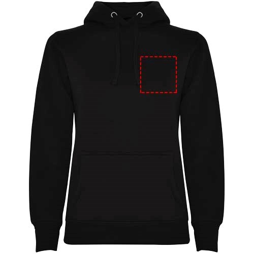 Urban Kapuzenpullover für Damen schwarz
