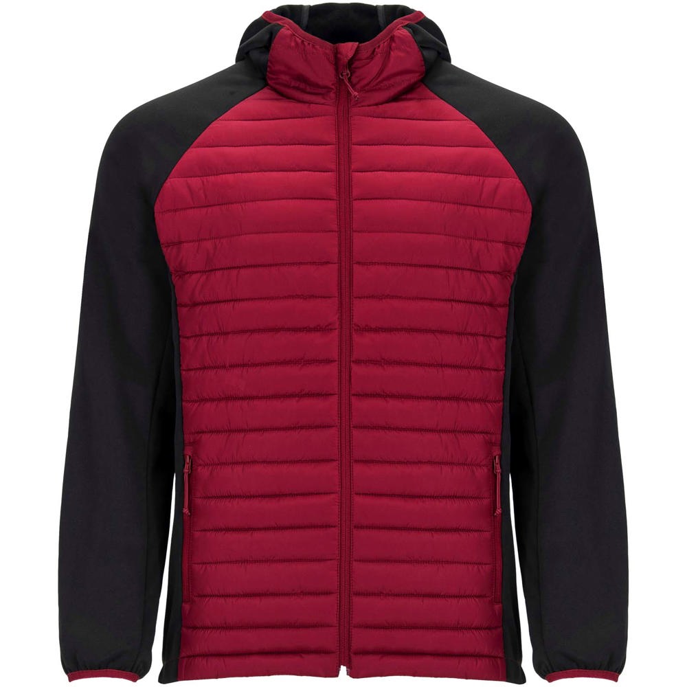 Minsk Hybrid Thermojacke Unisex rot, schwarz