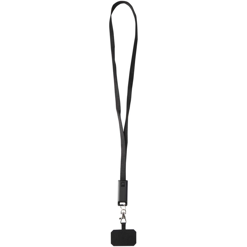 Franz 5 in 1 Lanyard Kabel aus recyceltem Kunststoff für Smartphones mit integrierter Datensynchroni
