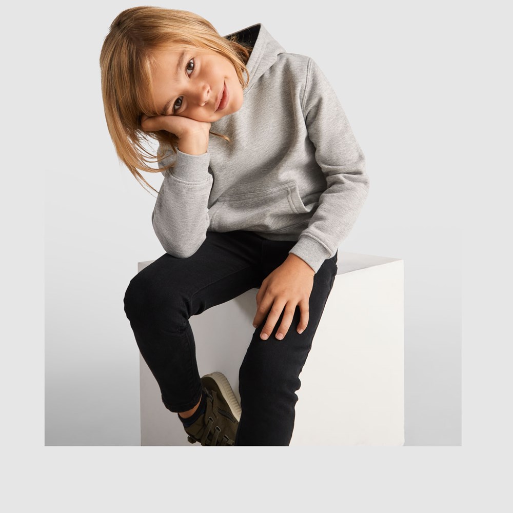 Urban Kapuzenpullover für Kinder Navy Blue, Marl Grey