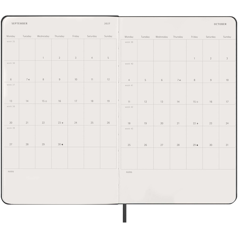 Moleskine Hardcover 12 Monate Tageskalender