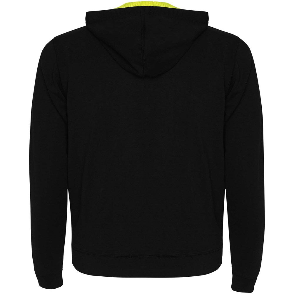 Fuji Kaputzensweatjacke Unisex schwarz, Fluor Yellow