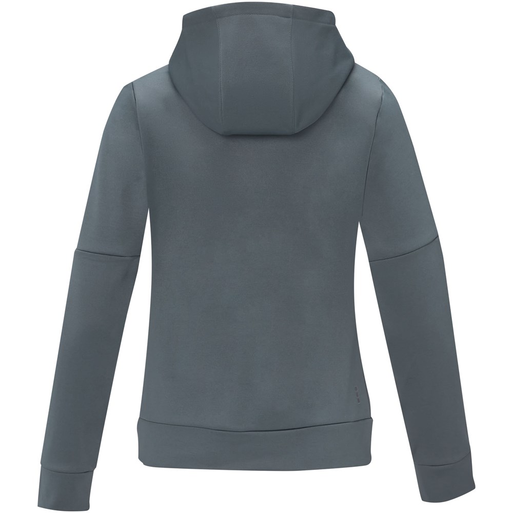 Sayan Kapuzenpullover mit halbem Reissverschluss für Damen stahlgrau