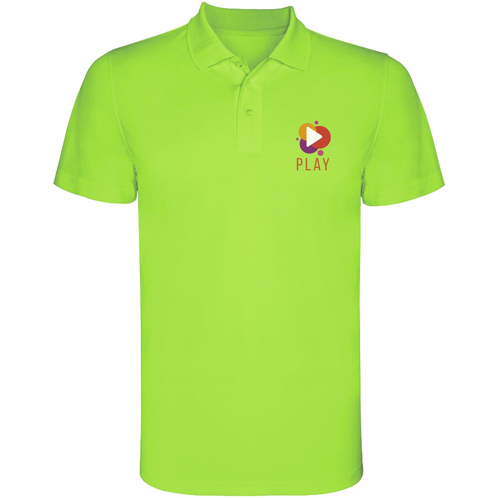 Monzha Sport Poloshirt für Herren limone