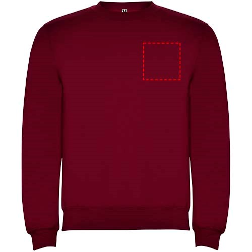 Clasica Sweatshirt mit Rundhalsausschnitt Unisex Garnet