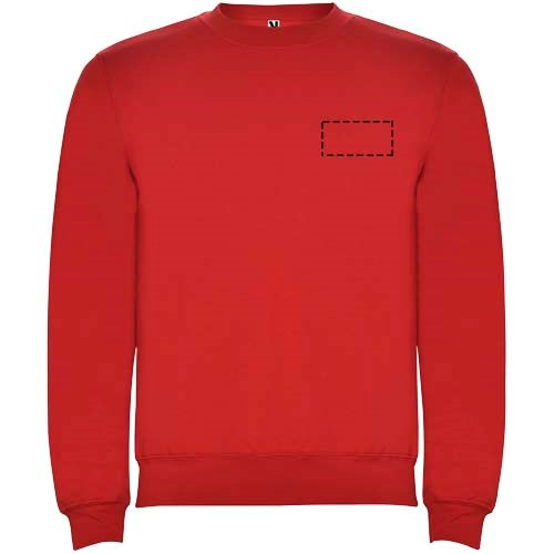 Clasica Sweatshirt mit Rundhalsausschnitt für Kinder rot
