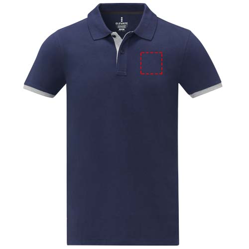Morgan Polo für Herren, zweifarbig navy
