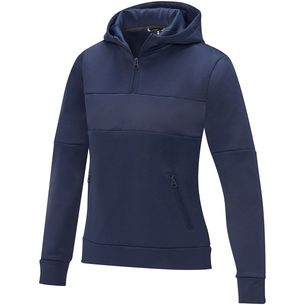 Sayan Kapuzenpullover mit halbem Reissverschluss für Damen