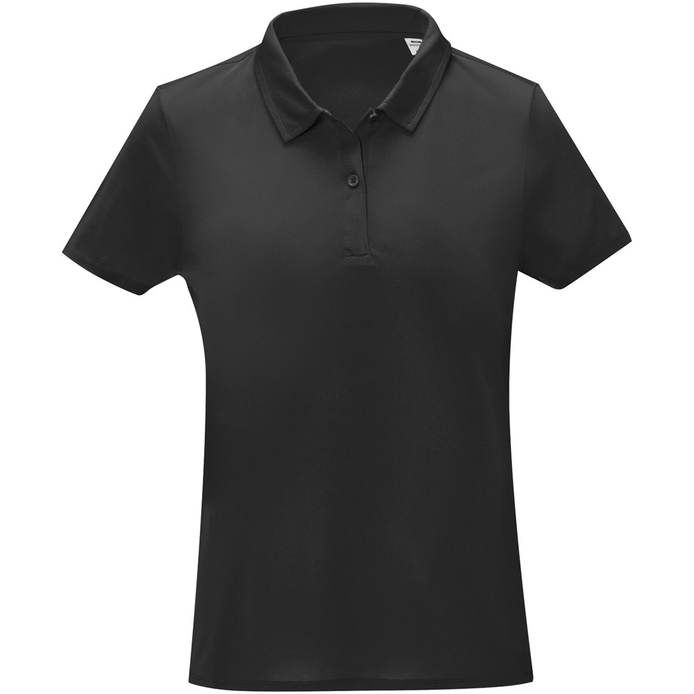 Deimos Poloshirt cool fit mit Kurzärmeln für Damen schwarz
