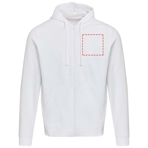 Jasper 280 g/m² Kapuzenpullover aus recycelter Bio Baumwolle (OCS) unisex weiss