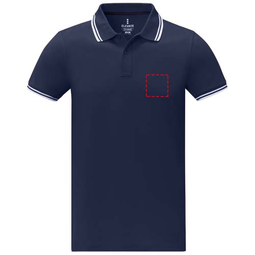 Amarago Polo mit abgesetztem Rand für Herren navy