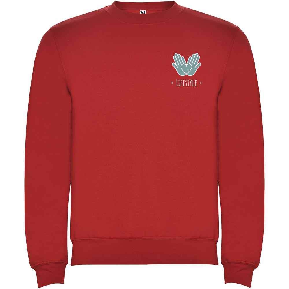 Clasica Sweatshirt mit Rundhalsausschnitt Unisex rot