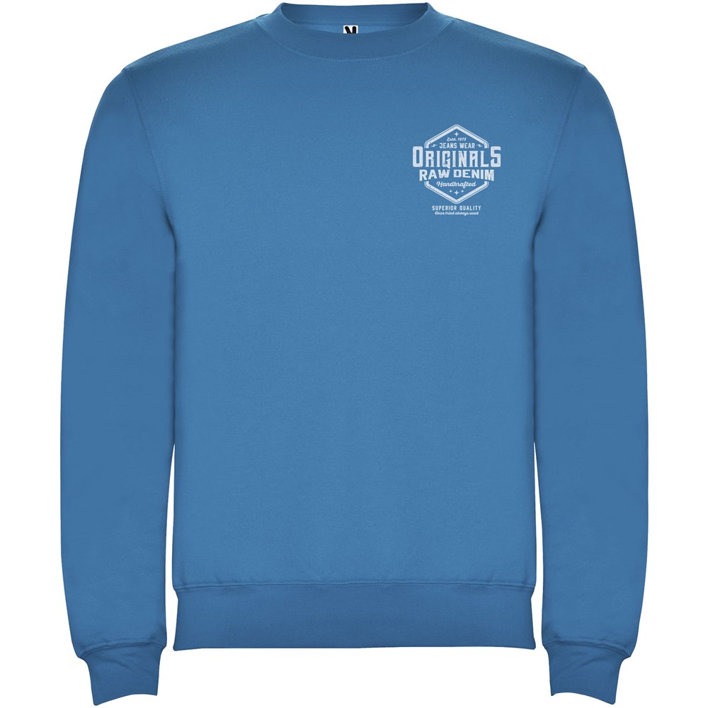 Clasica Sweatshirt mit Rundhalsausschnitt Unisex Ozeanblau
