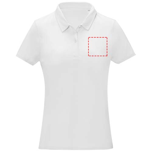Deimos Poloshirt cool fit mit Kurzärmeln für Damen weiss