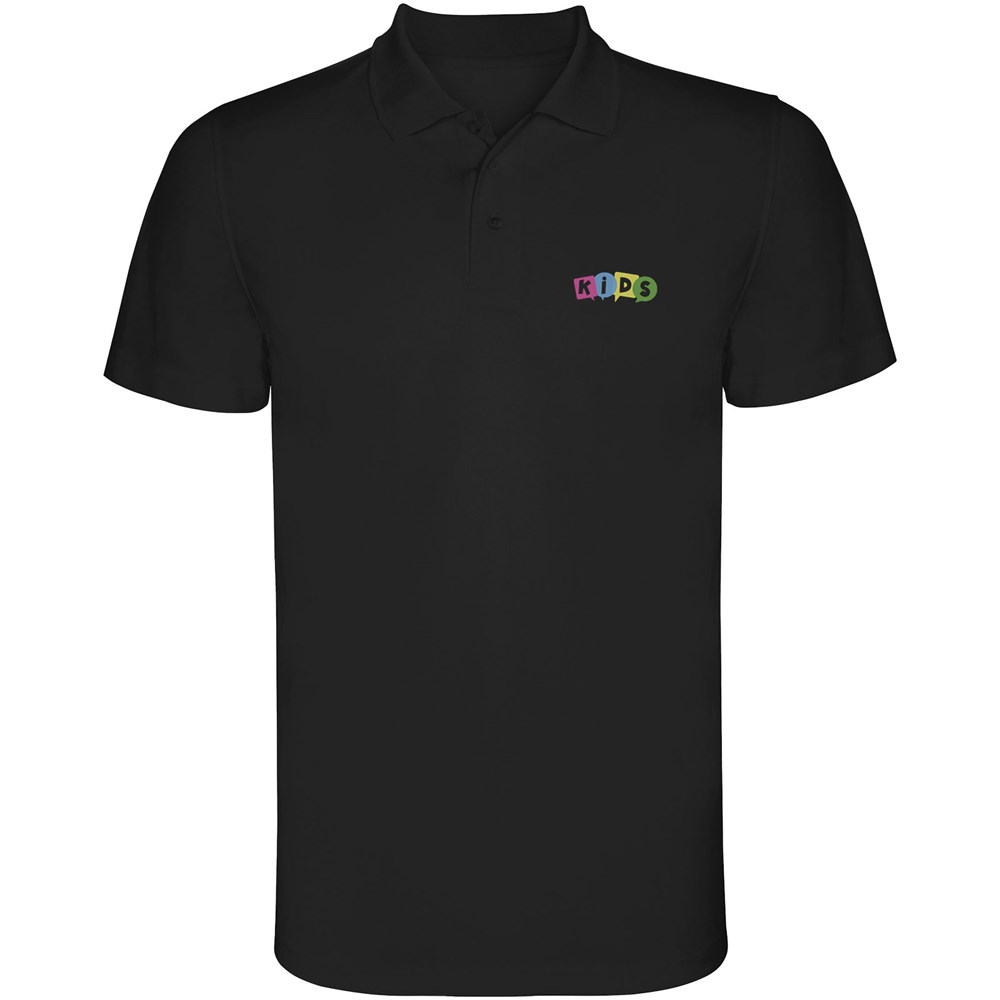 Monzha Sport Poloshirt für Kinder schwarz