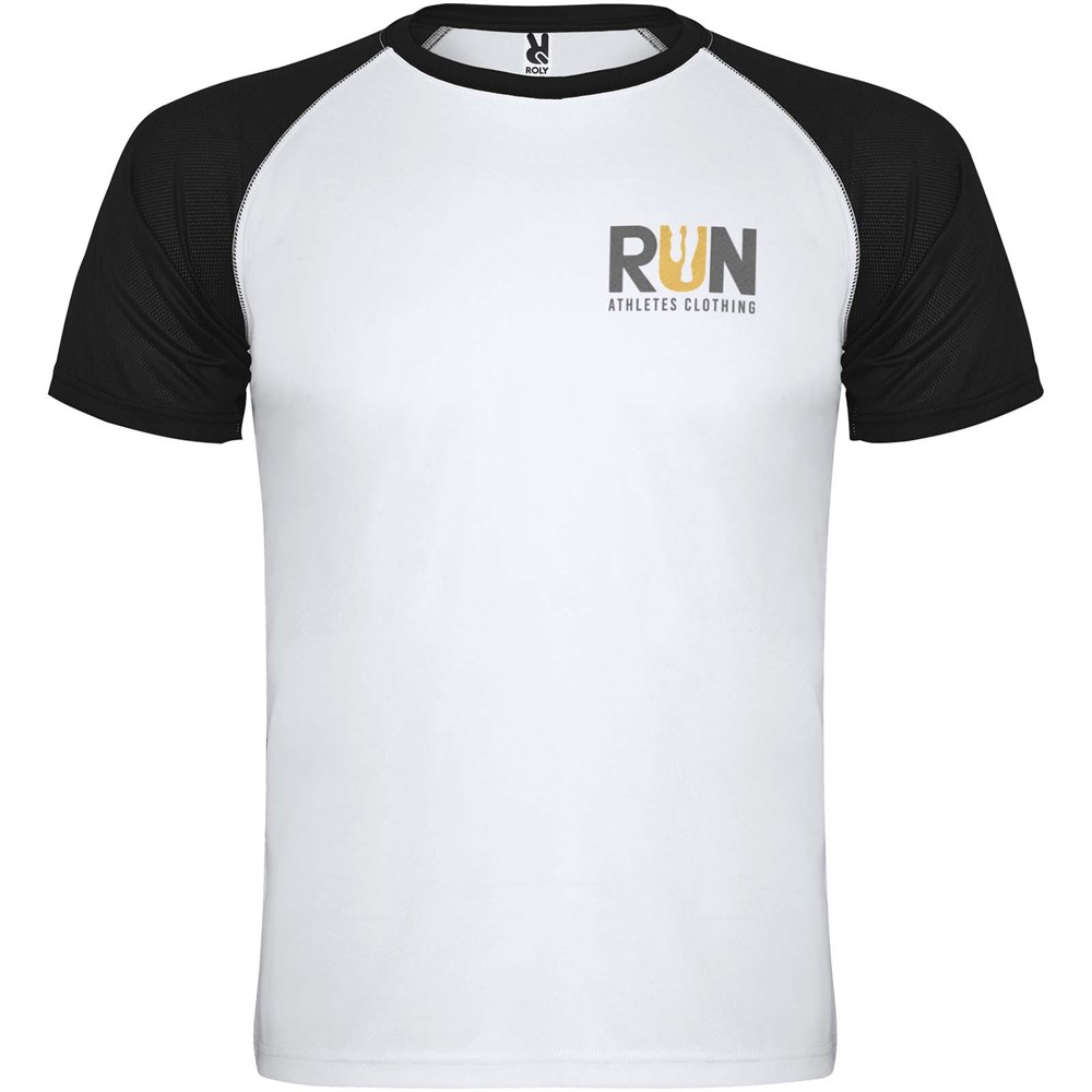 Indianapolis T-Shirt Unisex aus recyceltem Material weiss, schwarz