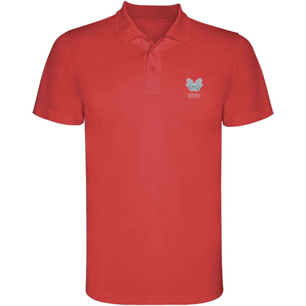 Monzha Sport Poloshirt für Kinder rot