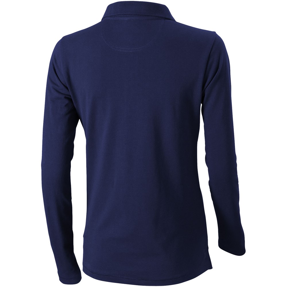 Oakville Langarm Poloshirt für Damen navy