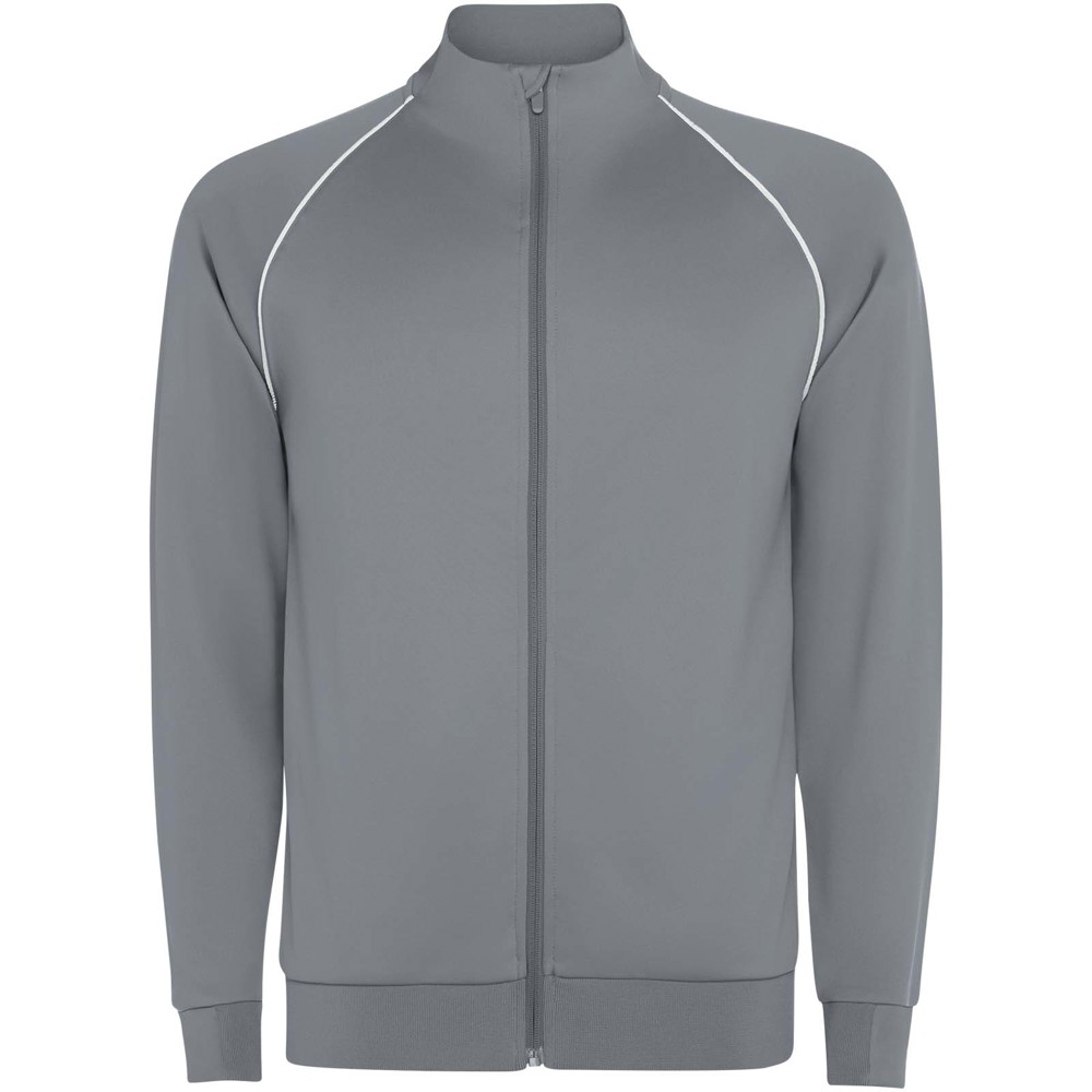 Valier Herren Sweatshirt mit durchgehendem Reissverschluss grau