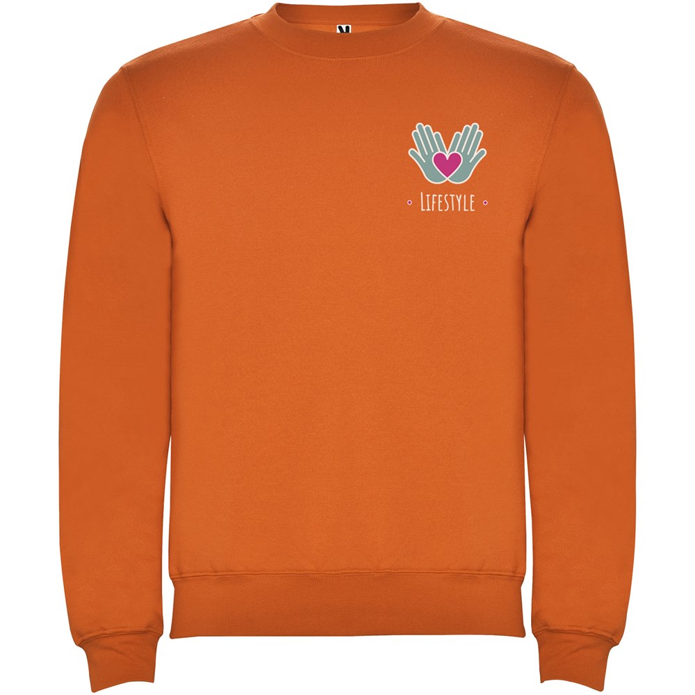 Clasica Sweatshirt mit Rundhalsausschnitt Unisex orange