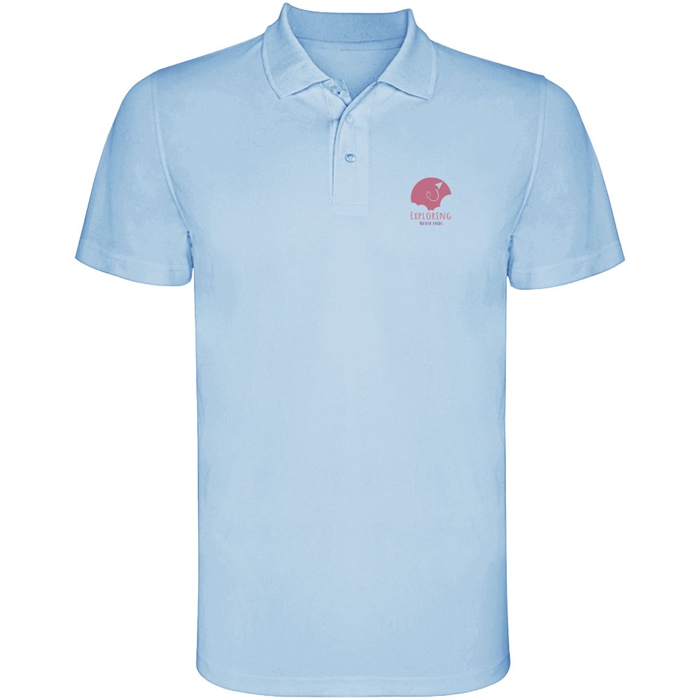 Monzha Sport Poloshirt für Kinder himmelblau