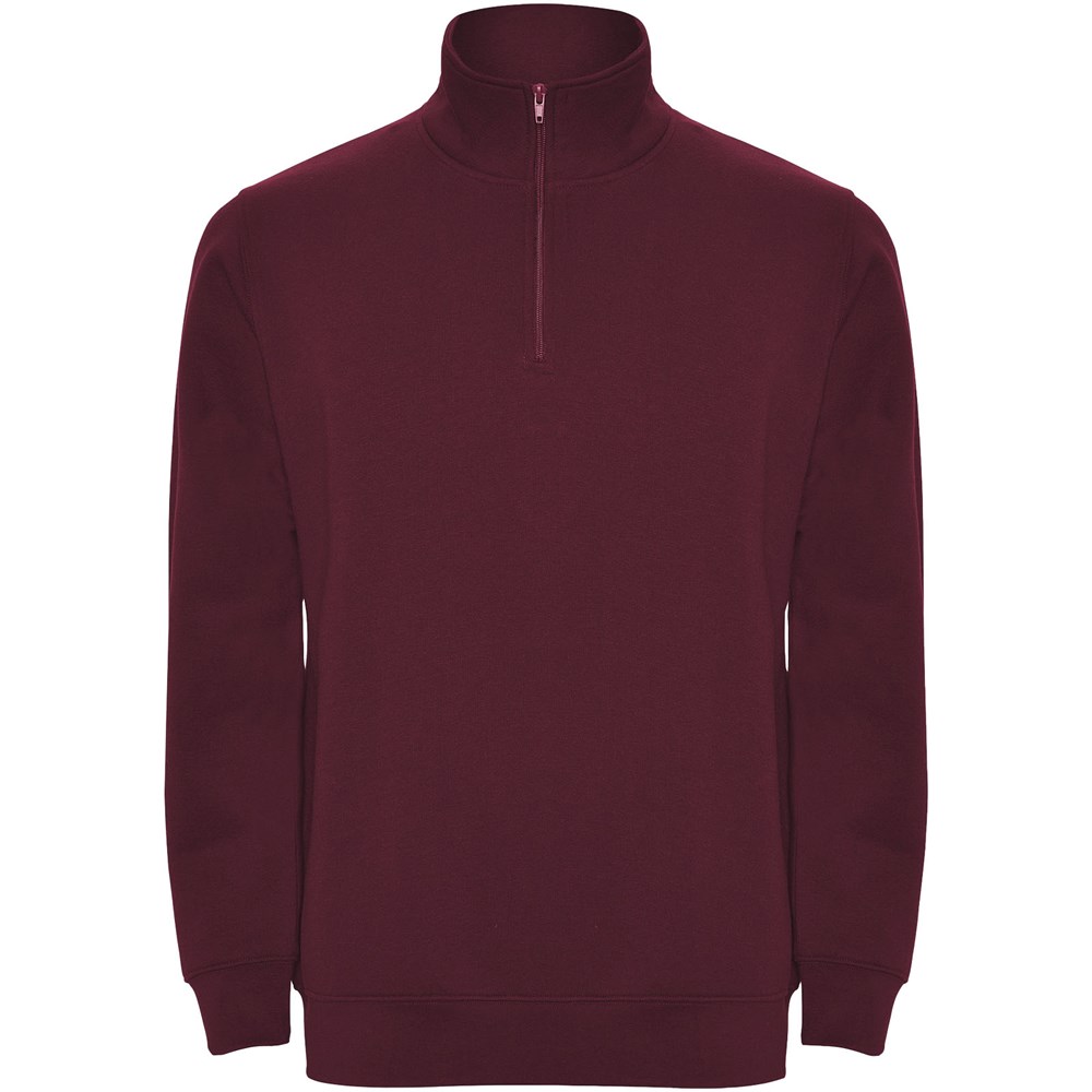 Aneto Pullover mit Viertelreissverschluss Garnet
