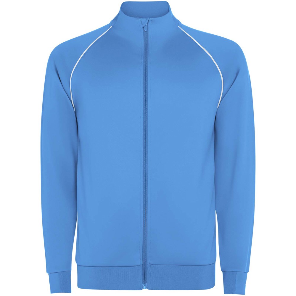 Valier Herren Sweatshirt mit durchgehendem Reissverschluss Fluor-Türkis