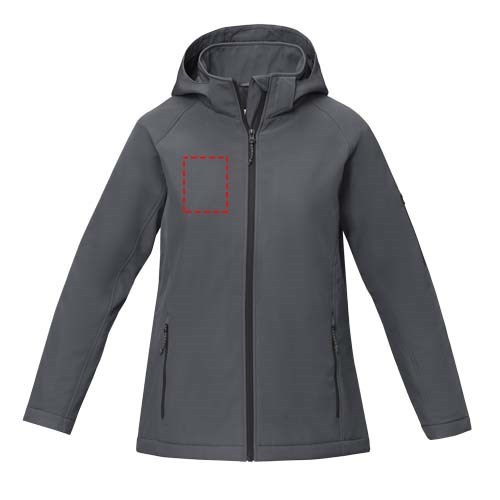 Notus wattierte Softshell Damenjacke storm grey