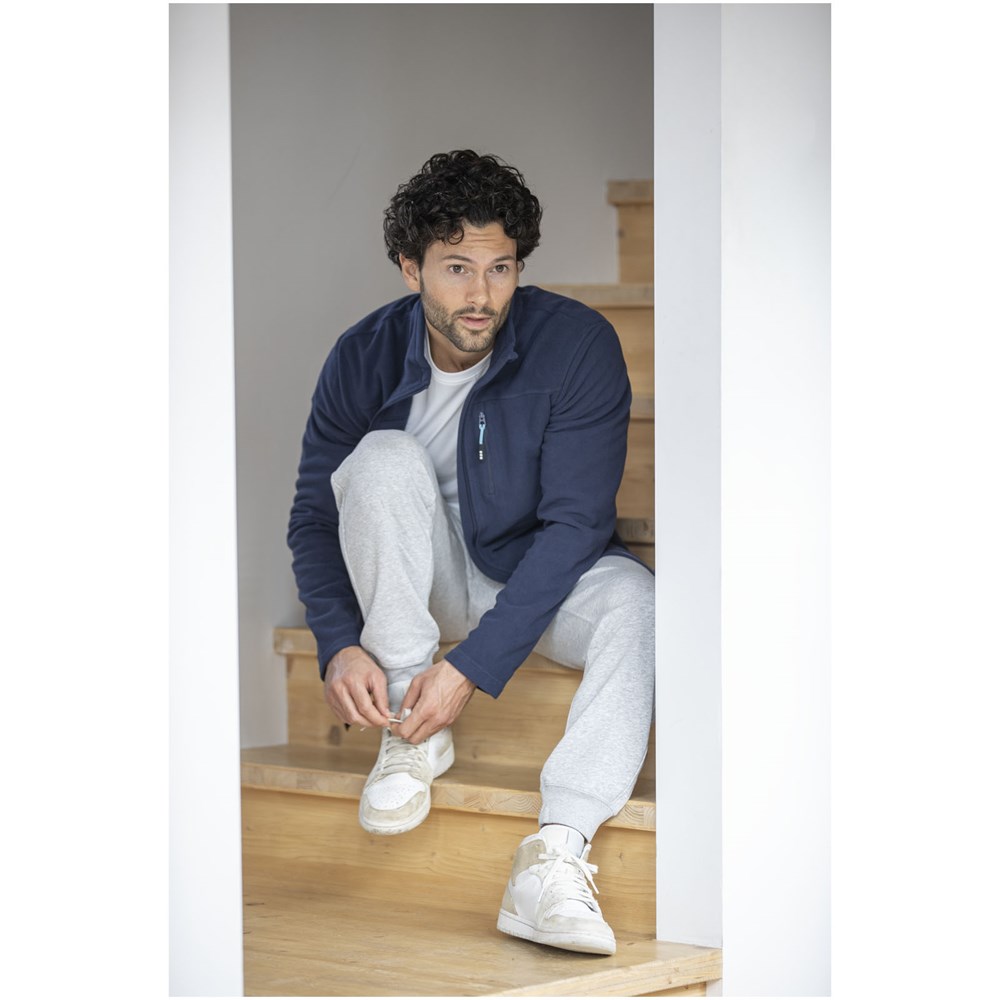 Amber GRS recycelte Fleecejacke für Herren weiss