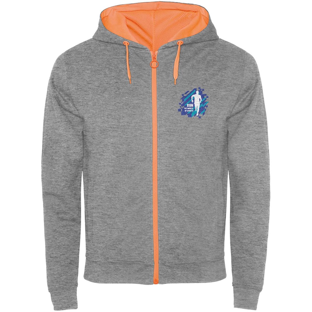 Fuji Kaputzensweatjacke Unisex heather grau